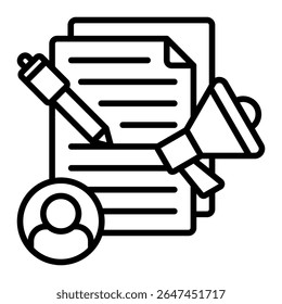 Content Creator Icon Element For Design