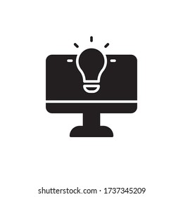 content creator icon glyph vector. isolated on white background