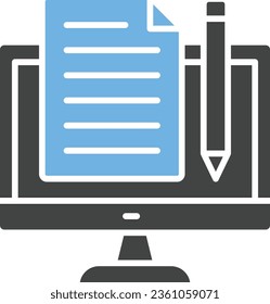 Content Creator Icon image. Suitable for mobile application.