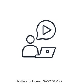 ícone criador de conteúdo definido. criador de conteúdo vetor.Editável traçado.sinal de estilo linear para usar web design,ilustração logo.Symbol.