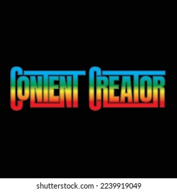 Logotipo de creador de contenido Arcoiris a todo color