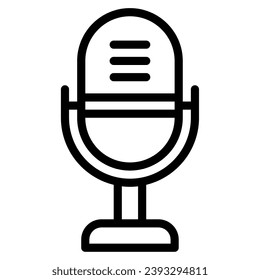 Content creator microphone object illustration