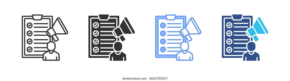 Vetor de Conjunto de Ícones de Estilo Múltiplo do Content Creator