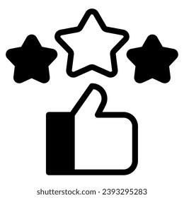 Content creator rating object illustration