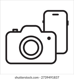 Content creator stock con outline vector