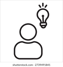 Content creator stock con outline vector