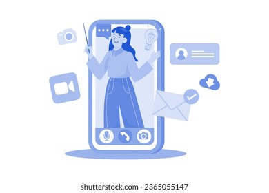 El Creador De Contenido Utiliza Vídeo Para Compartir Conocimientos