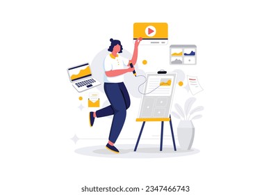 Content Creators - Flat Vector