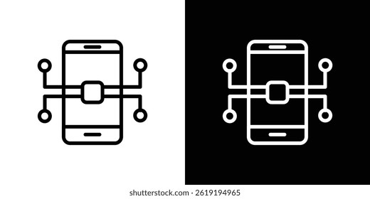 Content curation icon. vector illustration, pictogram isolated. editable