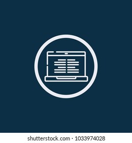 Content curation, web content marketing, promotion, social media post flat line vector illustration