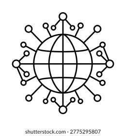 Content delivery network with global nodes ensuring fast content distribution worldwide.