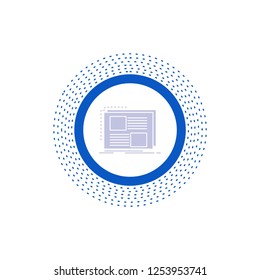 Content, design, frame, page, text Glyph Icon. Vector isolated illustration