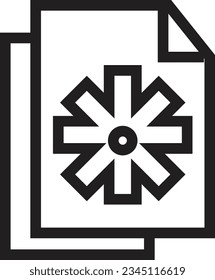 Content Development File Outline Icon