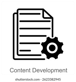 Content Development vector icon concept design