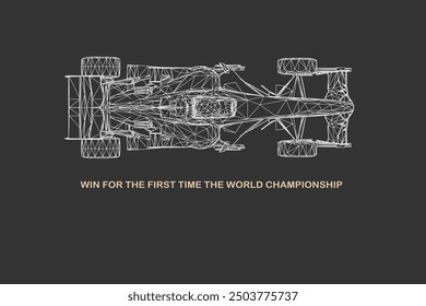 The content of the diagram or engineering drawing is related to winning the world championship for the first time. The image likely contains text and graphical elements that convey this information.