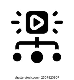 Inhaltsverteilungssymbol. Vektorsymbol für Ihre Website, Ihr Handy, Ihre Präsentation und Ihr Logo-Design.