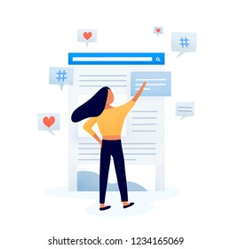 Content editor editing the feed vector