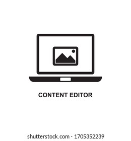 CONTENT EDITOR ICON , MEDIA WEB ICON