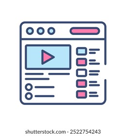 Content Fill Color Icon, Vector illustration