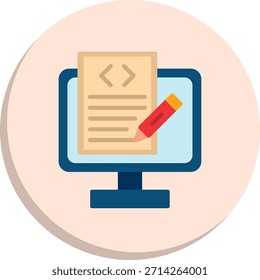 Icono de estilo de círculo plano