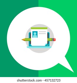 Content flat icon