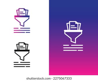 Content Generation, Automated writing, Content Creation, Blogging Tool, Content Creator, Copywriting, Blogging Assistant, Writing Tool gradient style vector icon.