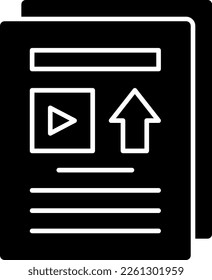 Content Glyph Vector Icon Design