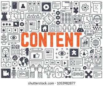 Content - Hand drawn vector illustration