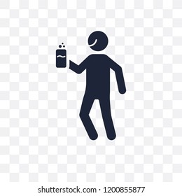 content human transparent icon. content human symbol design from Feelings collection. Simple element vector illustration on transparent background.