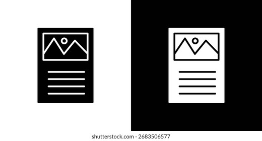 Icono de contenido colección. Ilustración plana de icono de Vector