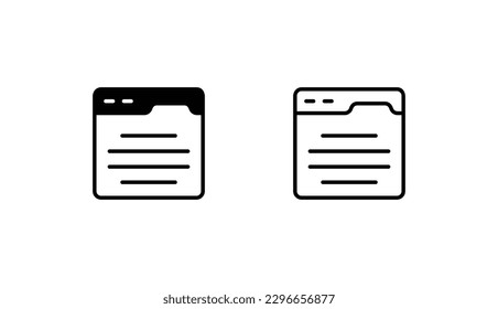 Content icon design with white background stock illustration