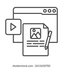 Content Icon Element For Design