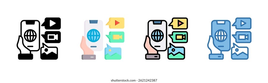 Content Icon Element For Design