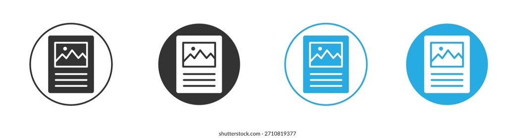 Ícone Conteúdo. Modelo de design de ícone gráfico