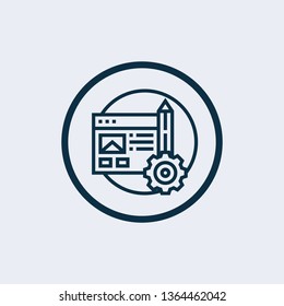 Content icon isolated on white background. Content icon simple sign. Content icon trendy and modern symbol for graphic and web design.