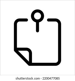 Content icon. Linear symbol design content, Simple line element vector illustration on a white background.