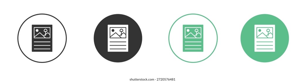Pictogramas de iconos de contenido. Vector EPS 10