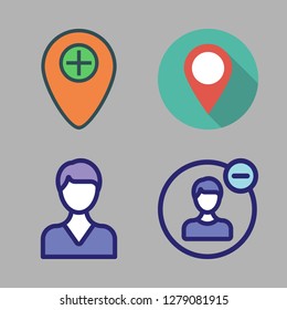 content icon set. vector set about user and placeholder icons set.