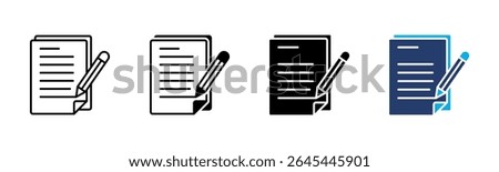 Content icon sheet multiple style collection