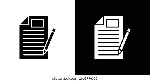 Content icon symbol. Simple, flat design for web and mobile app