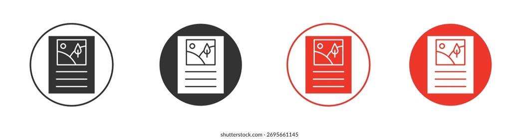ícone de conteúdo coleção de vetores. ilustrações de símbolos de ações de vetores