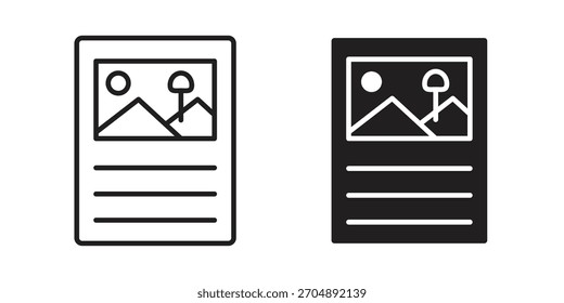 Icono de contenido Vector colección. Vector Ilustraciones de símbolos de stock