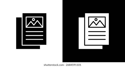 Content icon, Vector graphics in filled style
