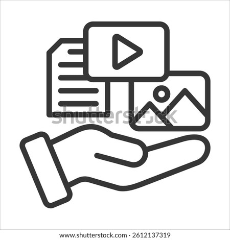 Content Icon Vector Illustration Outline