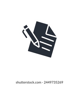 content icon. vector.Editable stroke.linear style sign for use web design,logo.Symbol illustration.