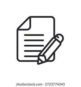 contorno de iconos de contenido y estilo plano, fondo transparente