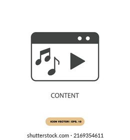 content icons  symbol vector elements for infographic web
