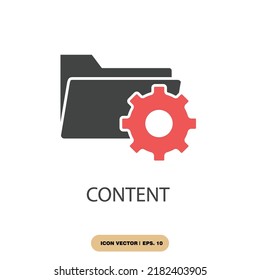 content icons  symbol vector elements for infographic web
