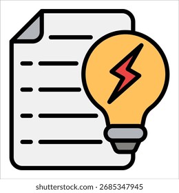 Content Idea Icon Element For Design