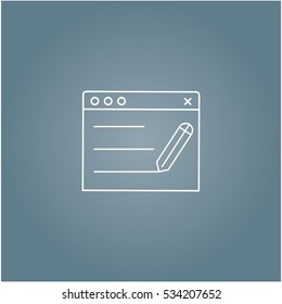 Content linear Icon, Vector